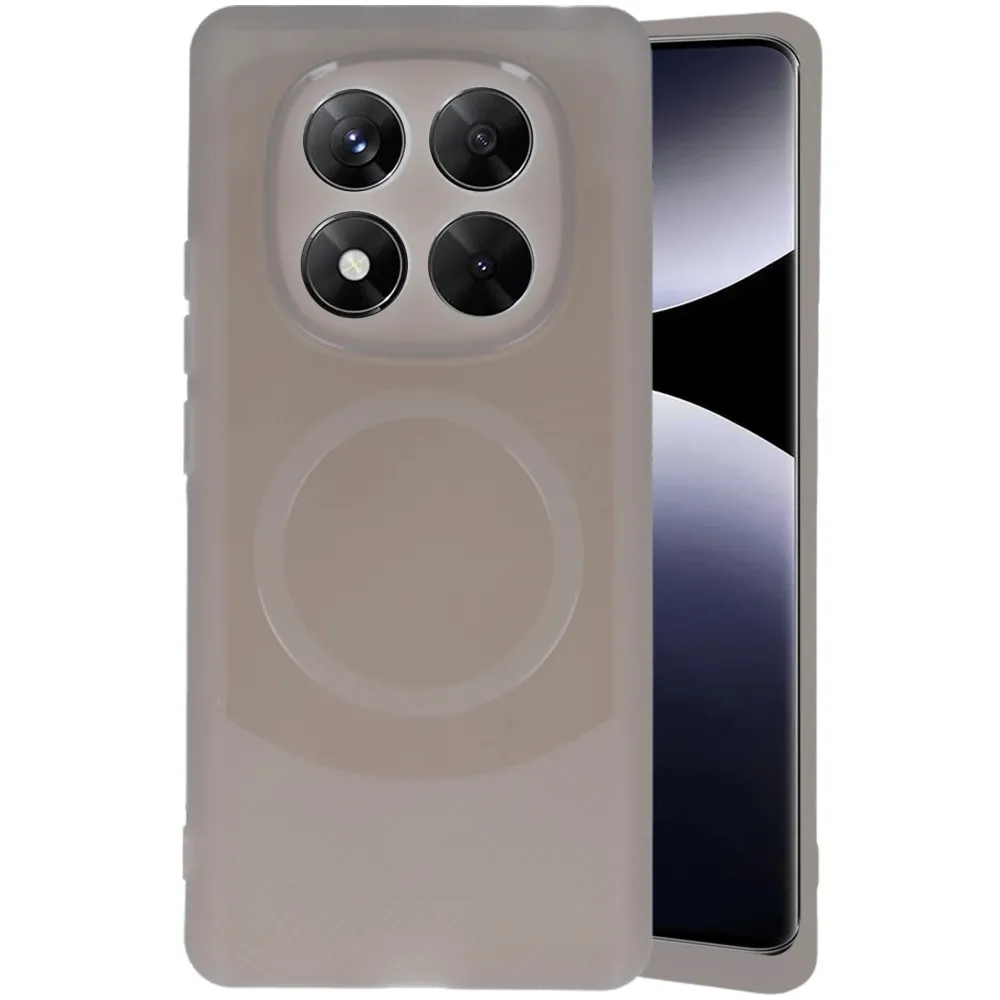 Newface Xiaomi Redmi Note 14 Pro 4G Kılıf Maya Karbon Kapak - Gri