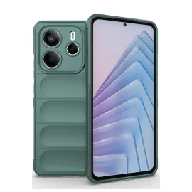 Newface Xiaomi Redmi Note 14 4G Kılıf Optimum Silikon - Koyu Yeşil