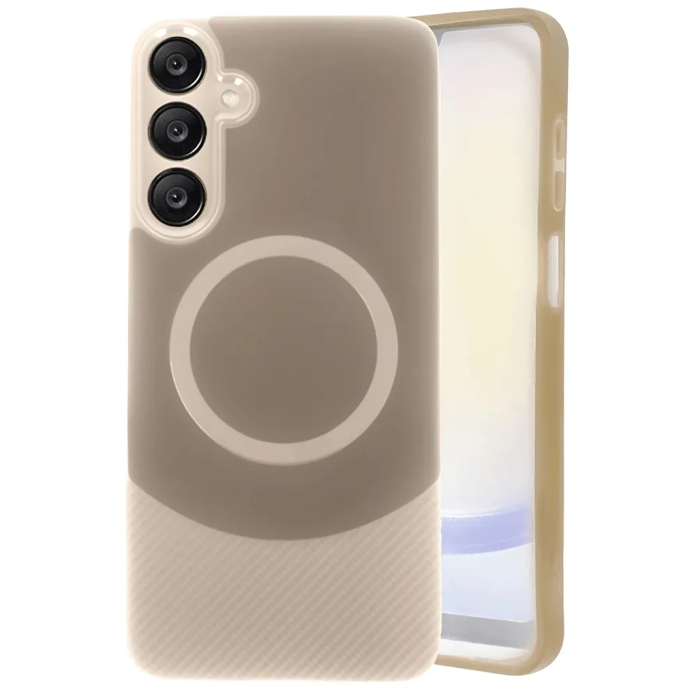 Newface Samsung A26 Kılıf Maya Karbon Kapak - Kahverengi