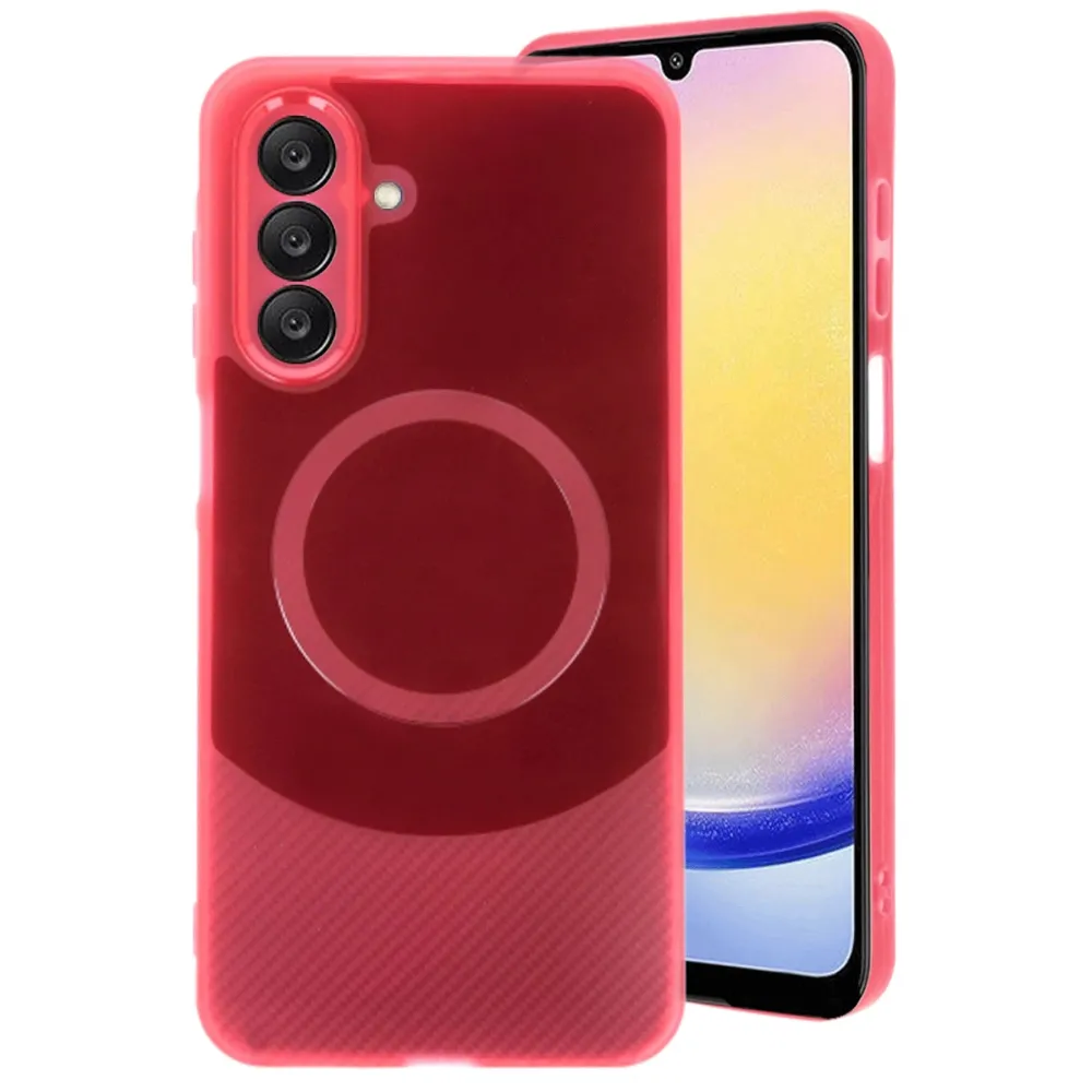 Newface Samsung A26 Kılıf Maya Karbon Kapak - Bordo