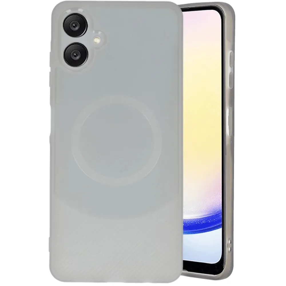 Newface Samsung A06 Kılıf Maya Karbon Kapak - Gri