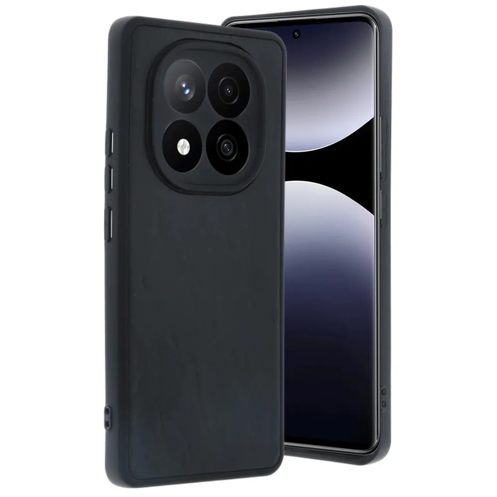 Newface Xiaomi Redmi Note 14 Pro 4G Kılıf Aras Deri Kapak - Siyah