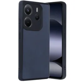 Newface Xiaomi Redmi Note 14 4G Kılıf Aras Deri Kapak - Lacivert