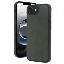 Newface Iphone 16E Kılıf Aras Deri Kapak - Koyu Yeşil