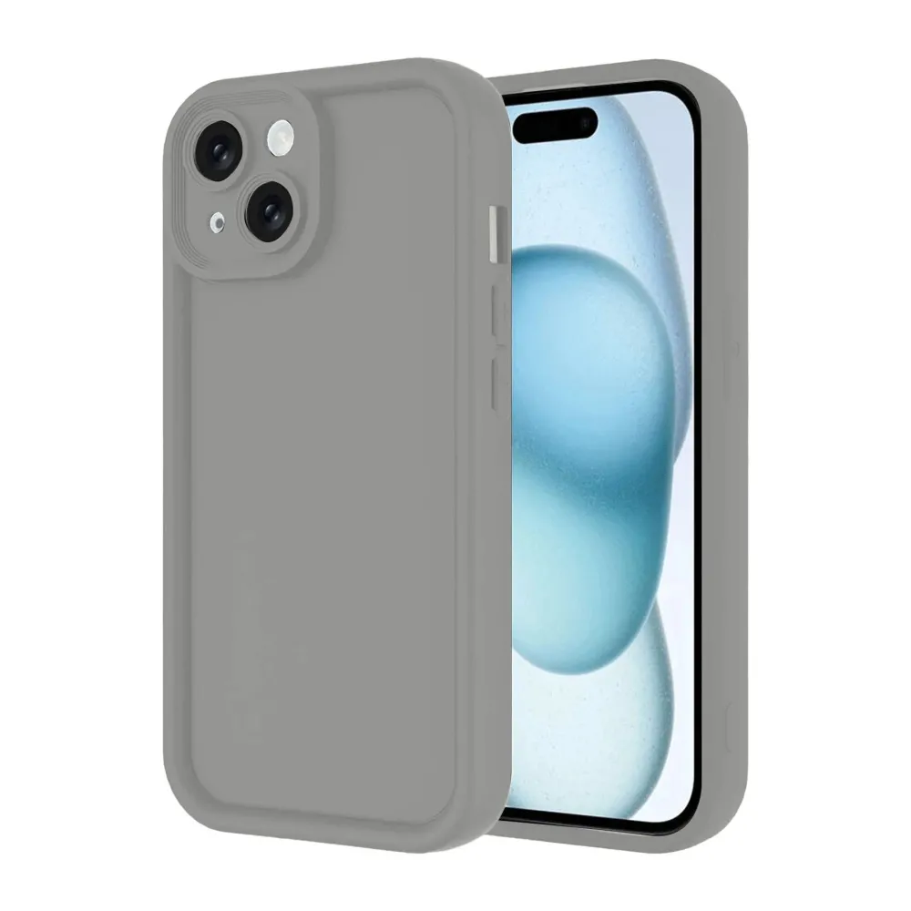 Newface Iphone 14 Kılıf Viera Silikon - Gri