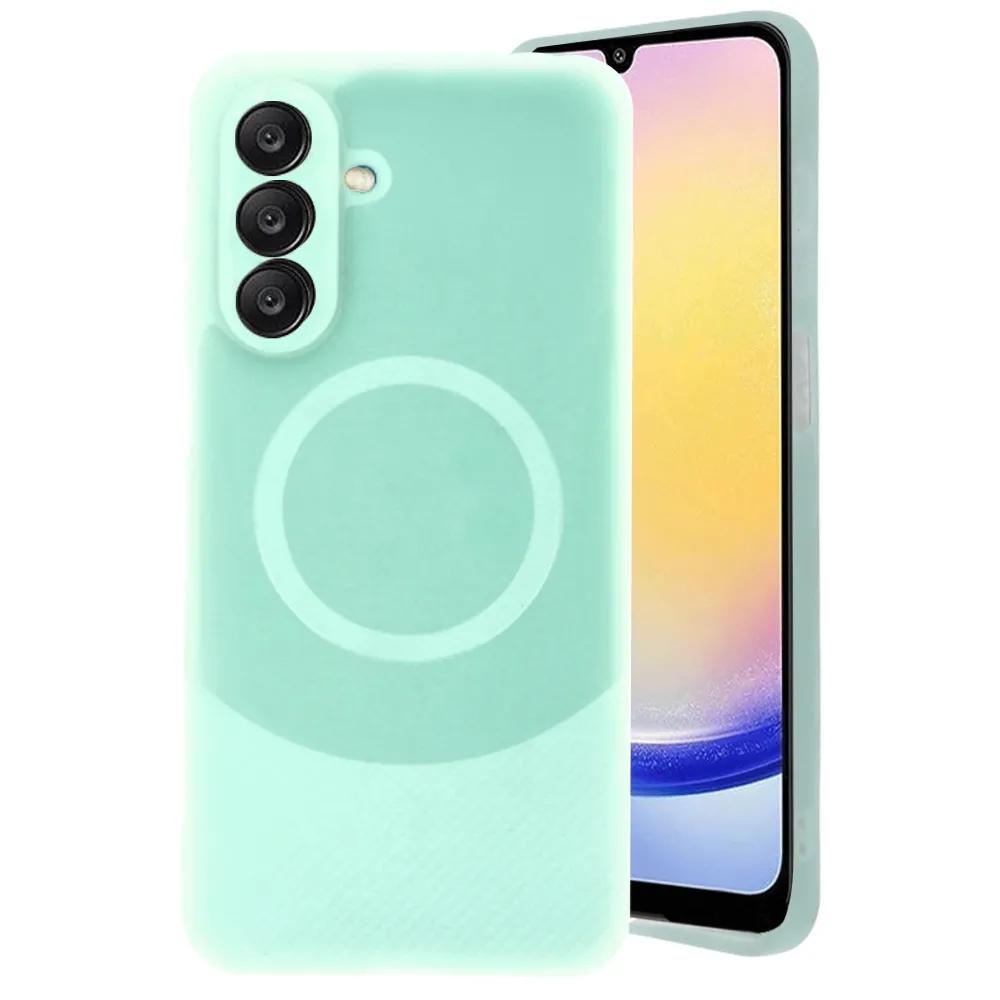 Newface Samsung A26 Kılıf Maya Karbon Kapak - Su Yeşili