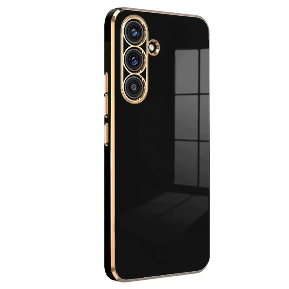 Newface Samsung Galaxy A24 4G Kılıf Volet Silikon - Siyah