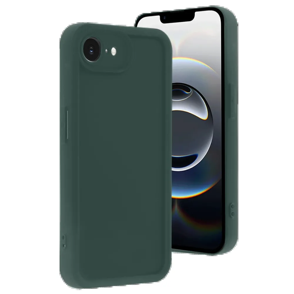 Newface Iphone 16E Kılıf Viera Silikon - Koyu Yeşil