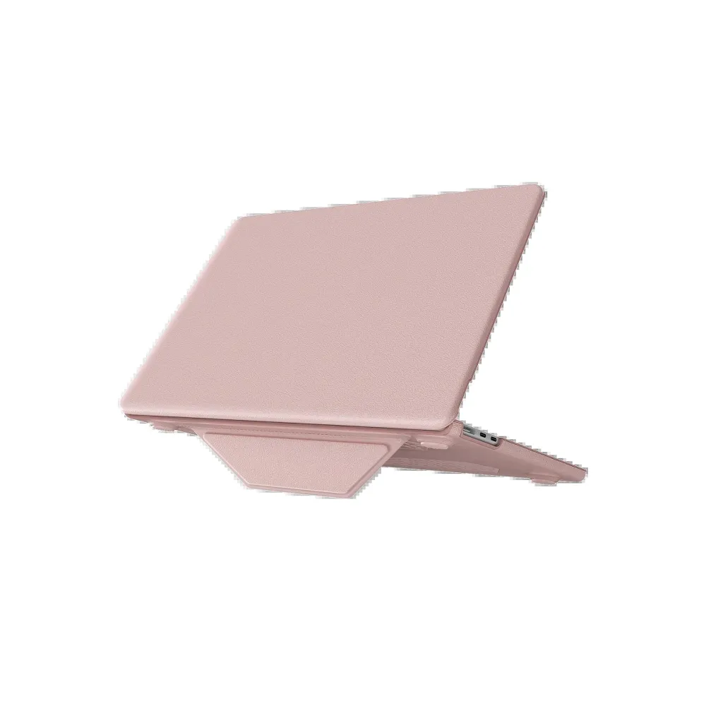Newface Macbook Air 15 2024 Macbook Deri Kapak - Pembe