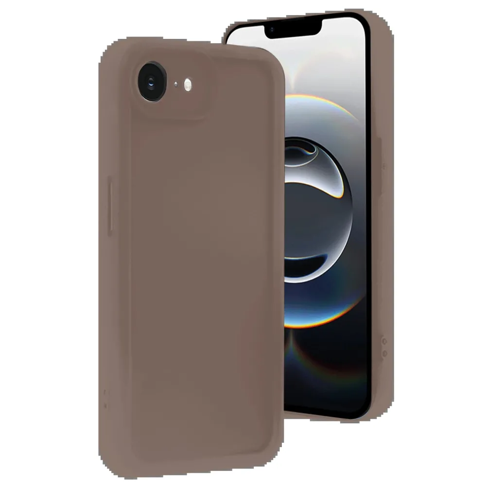 Newface Iphone 16E Kılıf Viera Silikon - Kahverengi