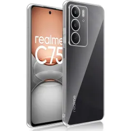 Newface Realme C75 Kılıf Lüx Şeffaf Silikon