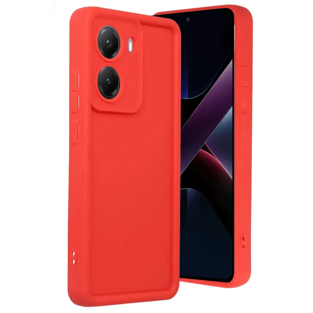 Newface Xiaomi Poco X7 Pro Viera Silikon - Kırmızı