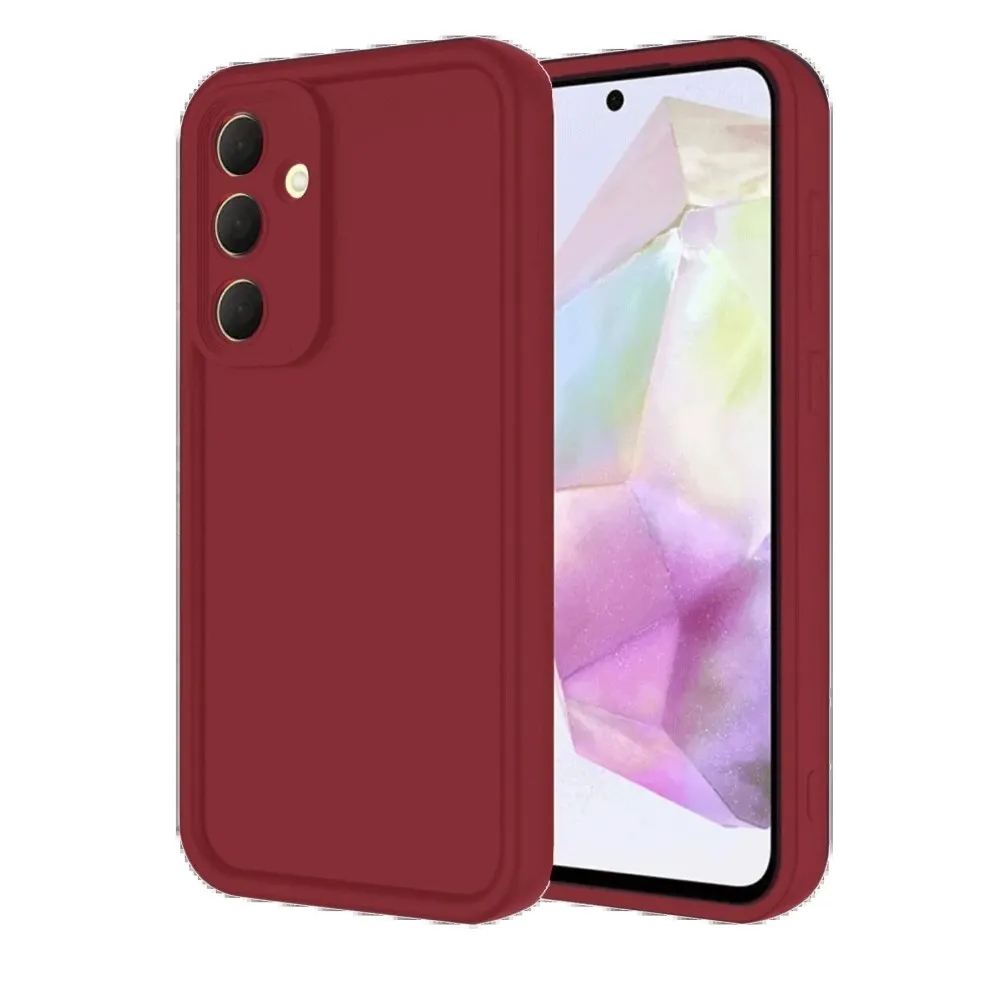 Newface Samsung Galaxy A16 5G Kılıf Viera Silikon - Bordo