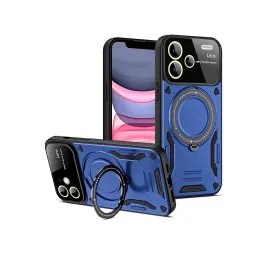 Newface Xiaomi Redmi Note 13 Pro Plus Joy Lens Standlı Kapak - Lacivert