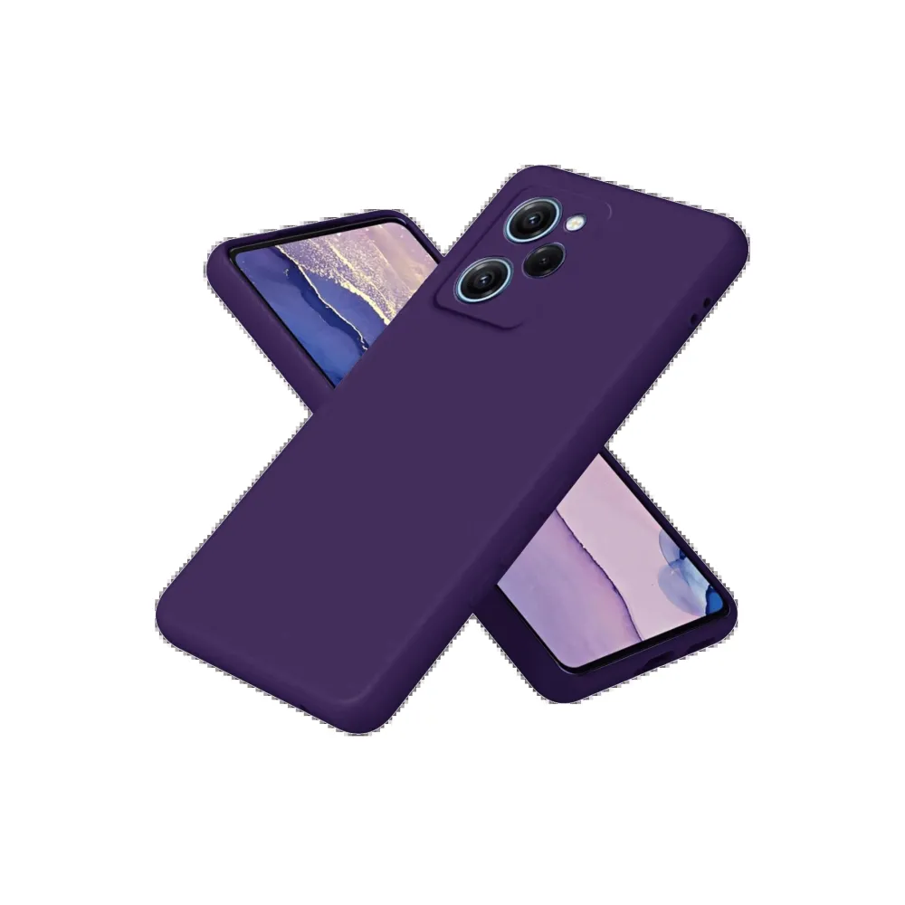 Newface Xiaomi Poco X5 Pro 5G Nano Içi Kadife Silikon - Mor