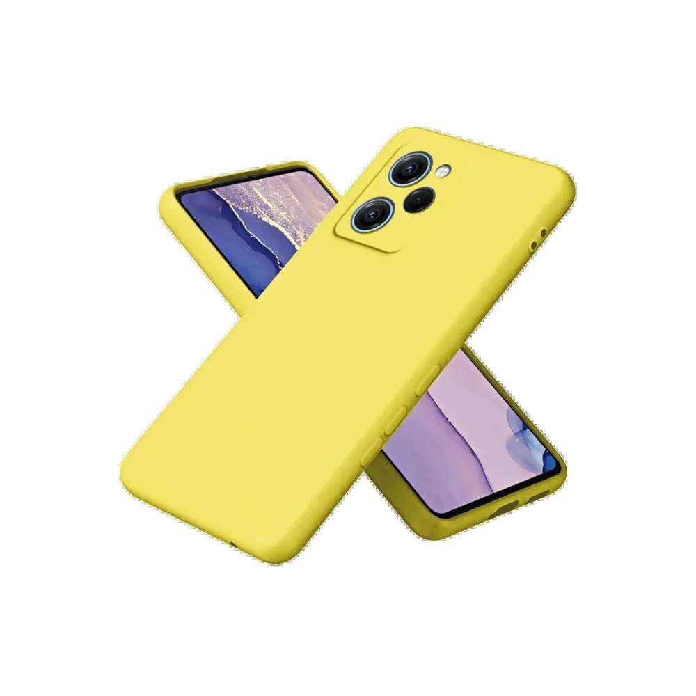 Newface Xiaomi Poco X5 Pro 5G Nano Içi Kadife Silikon - Sarı