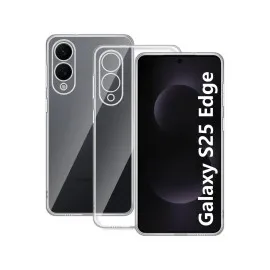 Newface Samsung Galaxy S25 Edge Kılıf Lüx Şeffaf Silikon
