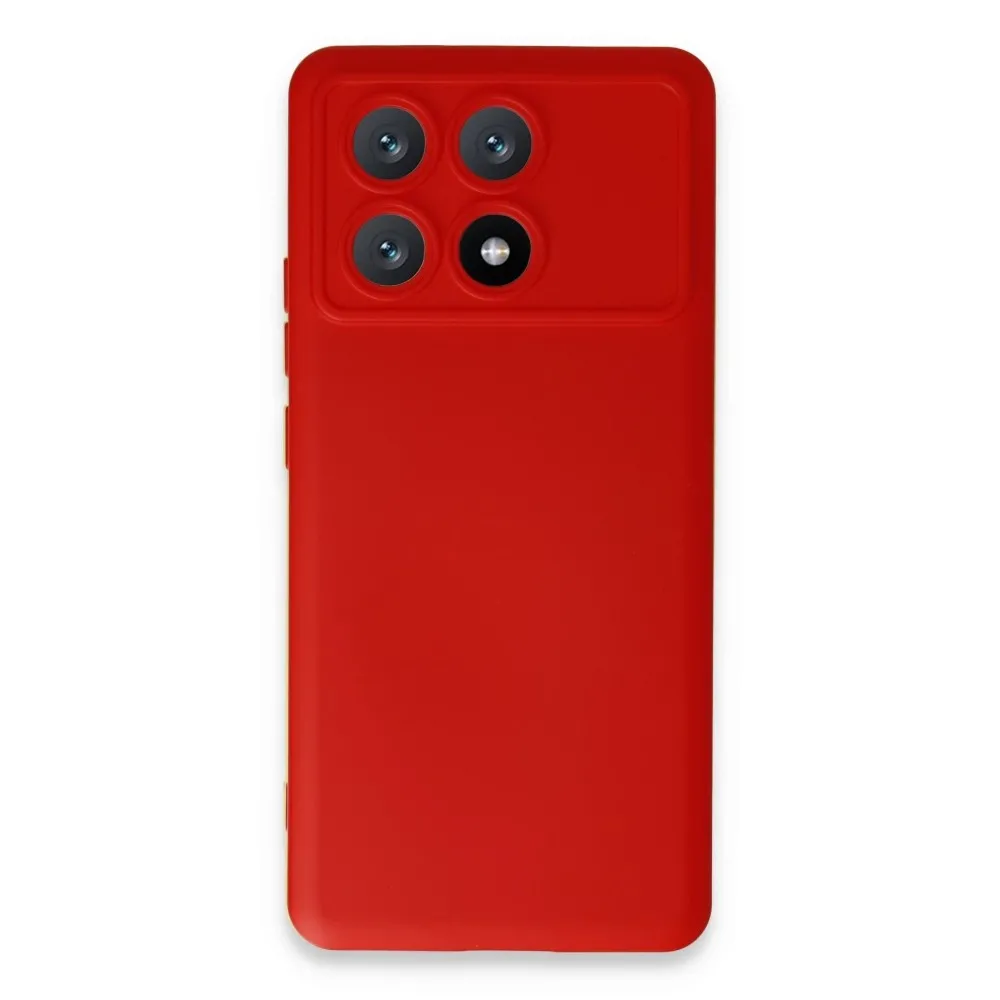 Newface Xiaomi Poco X6 Pro Kılıf Nano Içi Kadife Silikon - Kırmızı