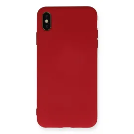 Newface Iphone X Kılıf Nano Içi Kadife Silikon - Kırmızı