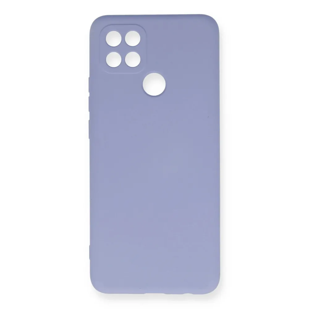 Newface Oppo A15 Kılıf Nano Içi Kadife Silikon - Lila
