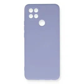 Newface Oppo A15 Kılıf Nano Içi Kadife Silikon - Lila