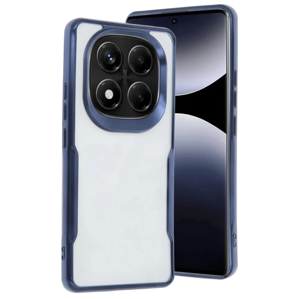 Newface Xiaomi Redmi Note 14 Pro 4G Kılıf Boyi Silikon Kapak - Lacivert