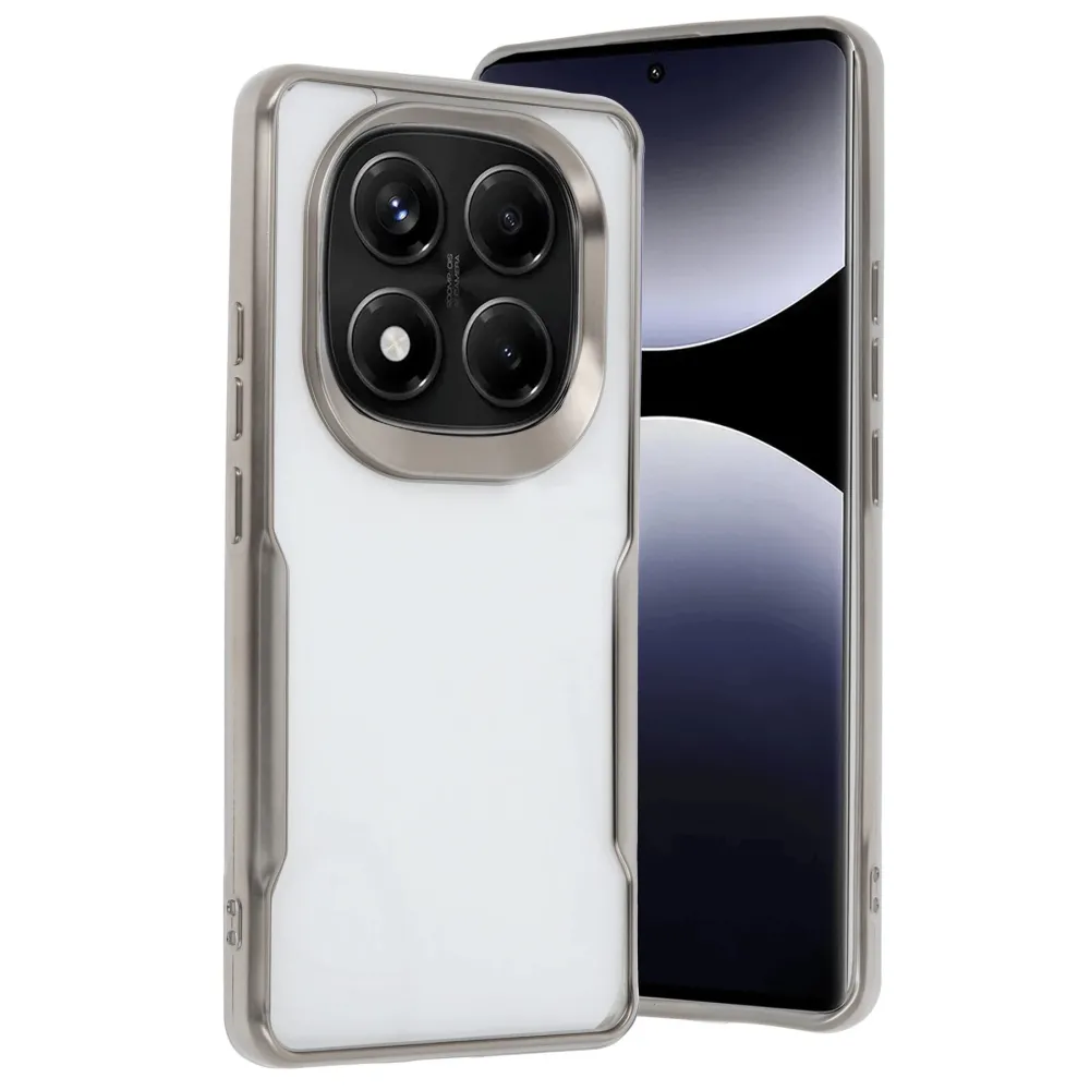 Newface Xiaomi Redmi Note 14 Pro Plus Kılıf Boyi Silikon Kapak - Titan Gri