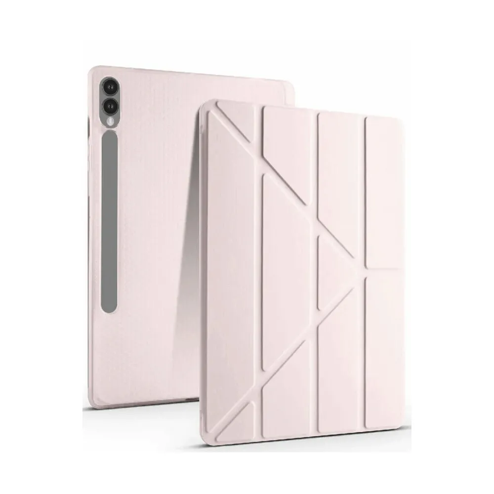 Newface Samsung Galaxy X510 Tab S9 FE 11 Kılıf Kalemlikli Mars Tablet Kılıfı - Rose Gold