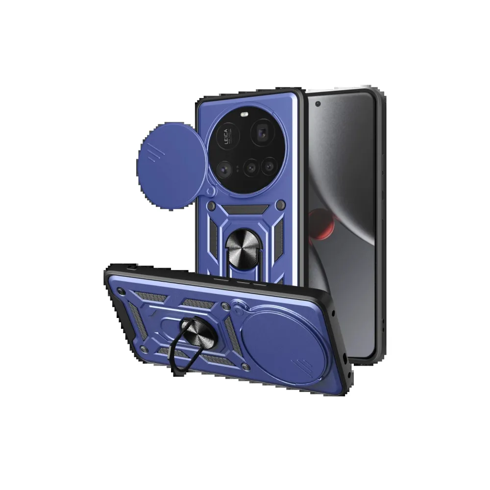 Newface Xiaomi Mi 15 Ultra Kılıf Pars Lens Yüzüklü Silikon - Lacivert