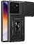 Newface Xiaomi Mi 14T Pro Kılıf Pars Lens Yüzüklü Silikon - Siyah