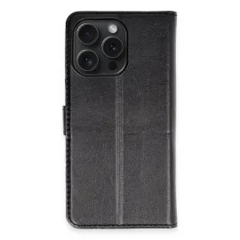 Newface Iphone 15 Pro Max Kılıf Trend S Plus Kapaklı Kılıf - Siyah