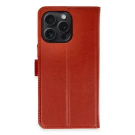 Newface Iphone 15 Pro Max Kılıf Trend S Plus Kapaklı Kılıf - Kırmızı