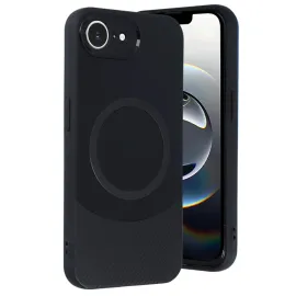 Newface Iphone 16E Kılıf Maya Karbon Kapak - Siyah