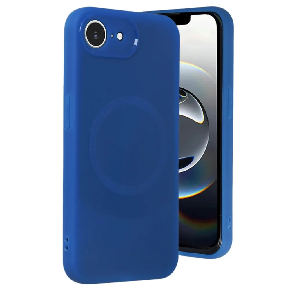 Newface Iphone 16E Kılıf Maya Karbon Kapak - Lacivert