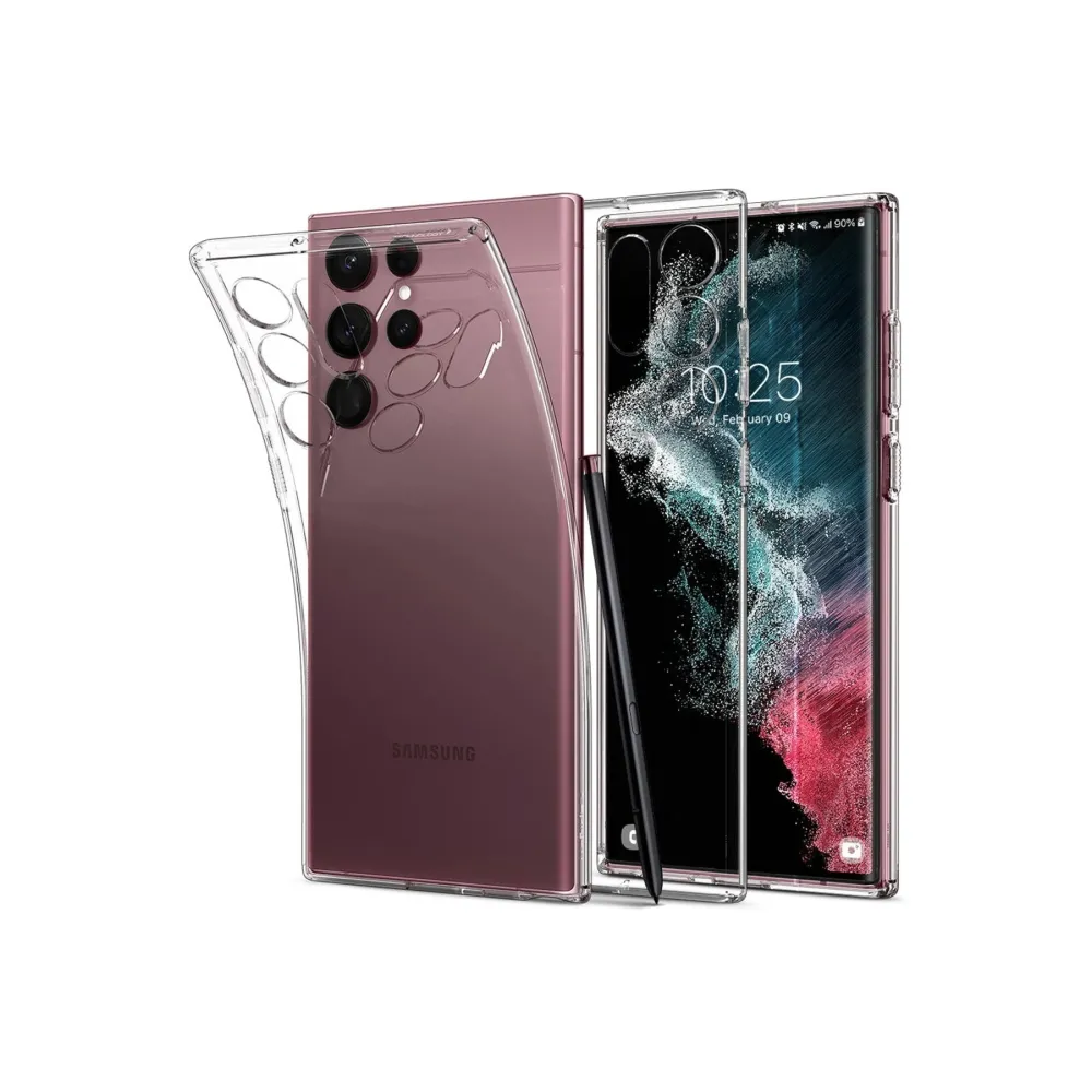 Newface Samsung Galaxy S22 Ultra Kılıf Lüx Şeffaf Silikon