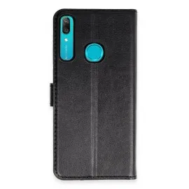 Newface Huawei Y6 Prime Kılıf Trend S Plus Kapaklı Kılıf - Siyah