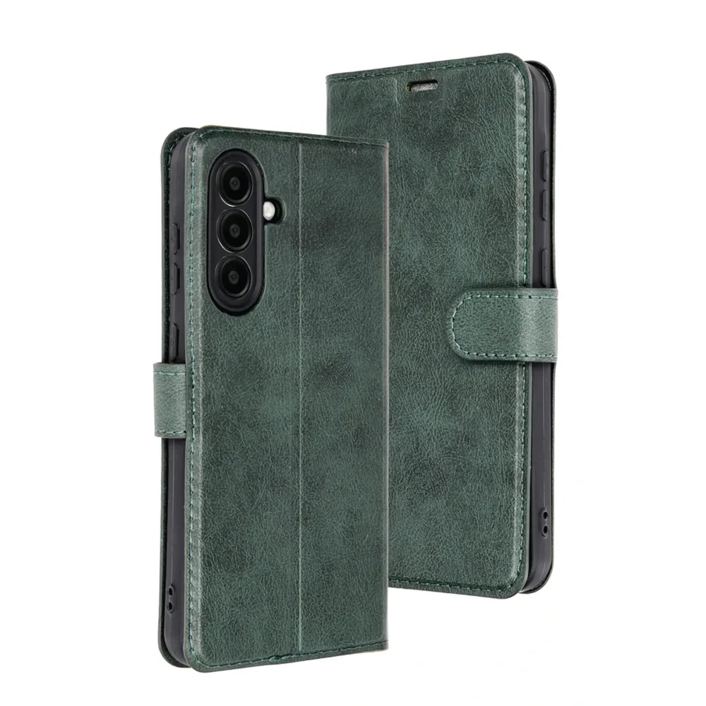 Newface Samsung Galaxy A26 Kılıf Trend S Plus Kapaklı Kılıf - Yeşil