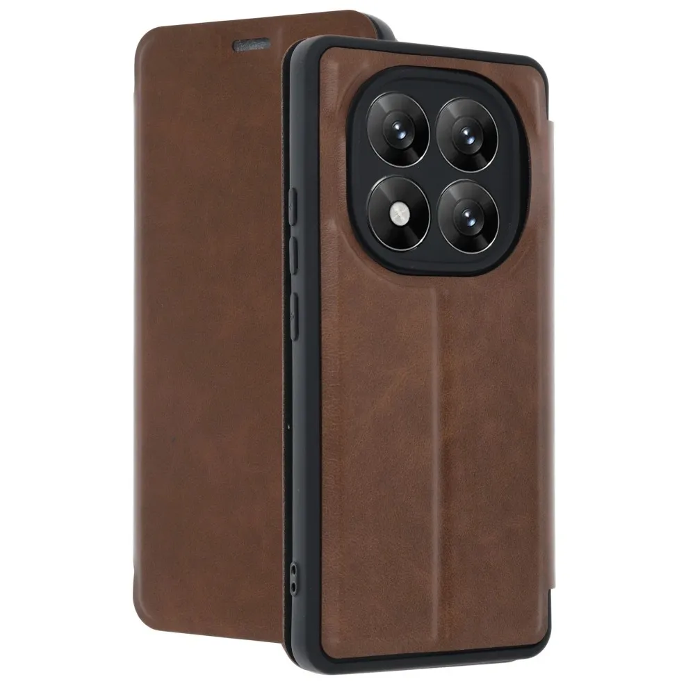 Newface Xiaomi Redmi Note 14 Pro 5G Kılıf Flip Cover - Taba