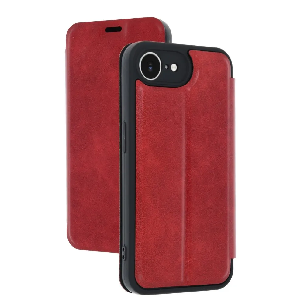 Newface Iphone 16E Kılıf Flip Cover - Kırmızı