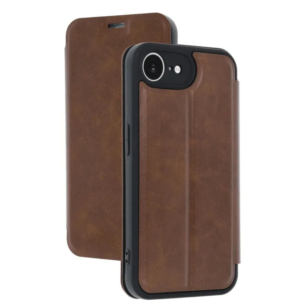 Newface Iphone 16E Kılıf Flip Cover - Taba