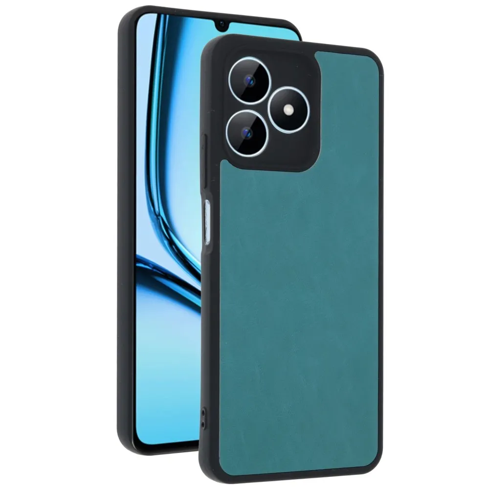 Newface Realme Note 50 4G Kılıf Aras Deri Kapak - Açık Yeşil