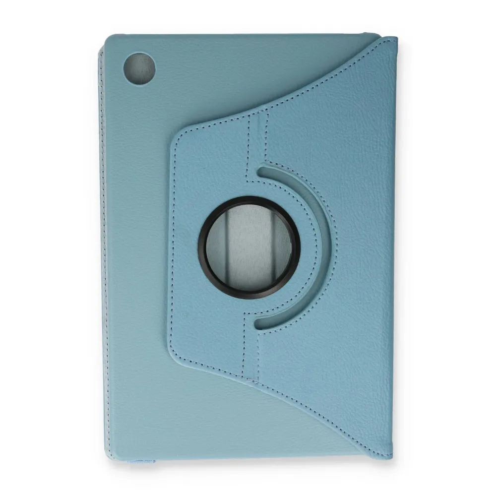 Newface Samsung Galaxy Tab A9 Kılıf 360 Tablet Deri Kılıf - Turkuaz