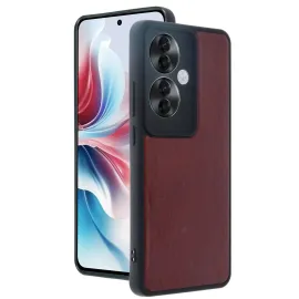 Newface Oppo Reno 11F Kılıf Aras Deri Kapak - Bordo