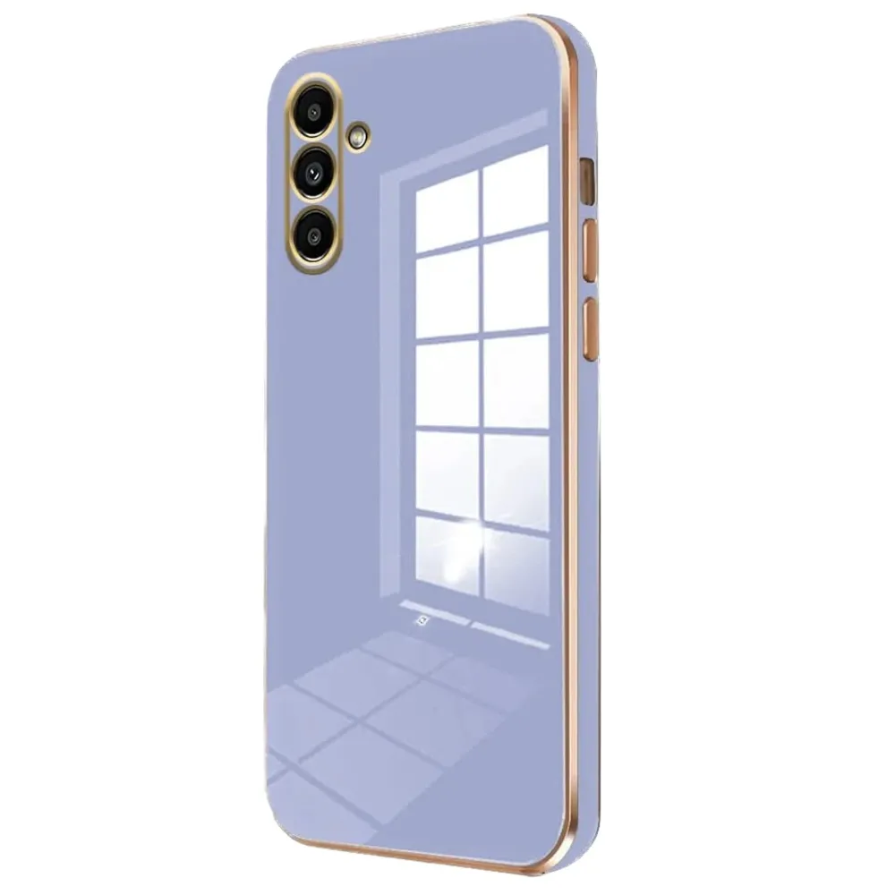 Newface Samsung Galaxy A35 5G Kılıf Volet Silikon - Mavi