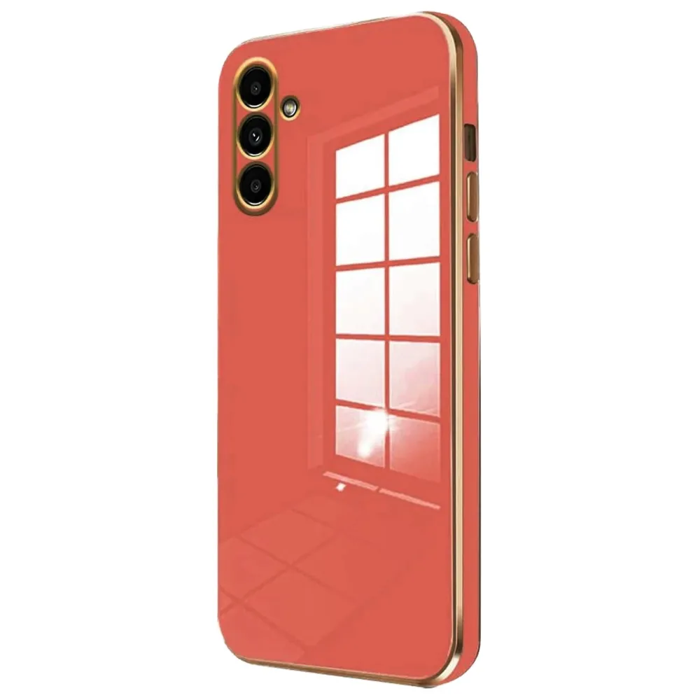 Newface Samsung Galaxy A55 5G Kılıf Volet Silikon - Kırmızı