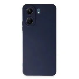 Newface Xiaomi Redmi 13C Kılıf Nano içi Kadife Silikon - Lacivert