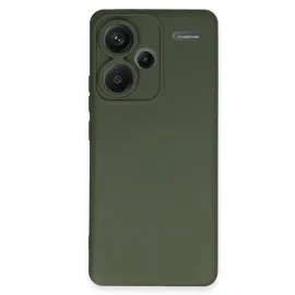 Newface Xiaomi Redmi Note 13 Pro Plus Kılıf Nano Içi Kadife Silikon - Koyu Yeşil