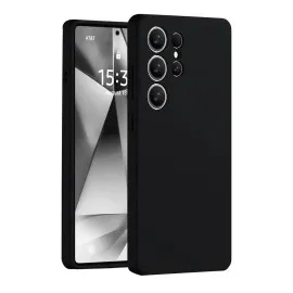 Newface Samsung Galaxy S25 Ultra Kılıf Nano Içi Kadife Silikon - Siyah