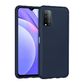 Newface Xiaomi Redmi 9T Kılıf Nano içi Kadife Silikon - Lacivert