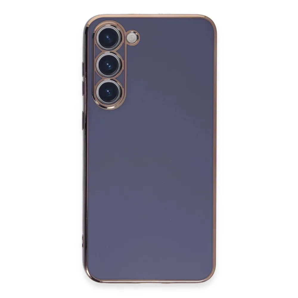 Newface Samsung Galaxy S23 Kılıf Volet Silikon - Mavi